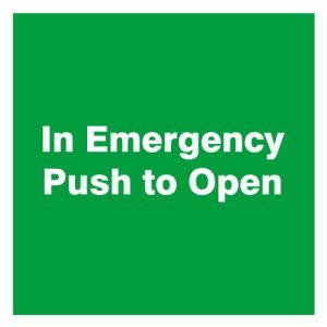 As0002 In Emergency Push To Open